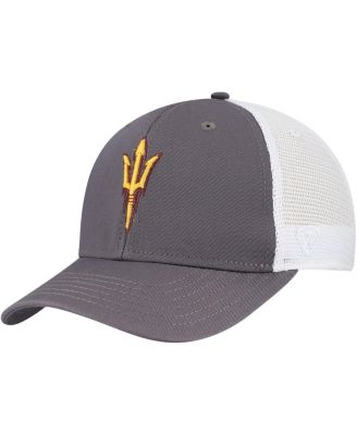 Top of the World - Men's Gray/White Arizona State Sun Devils Victory Baseline Trucker Adjustable Hat