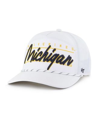 '47 Brand - Men's White Michigan Wolverines Condor Hitch Brrr Adjustable Hat
