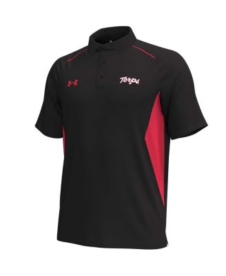 Men's Black Maryland Terrapins Title Performance Polo Shirt