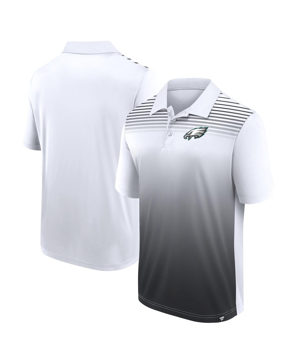 Men's White/Black Philadelphia Eagles Sandlot Game Polo Shirt - White, Black