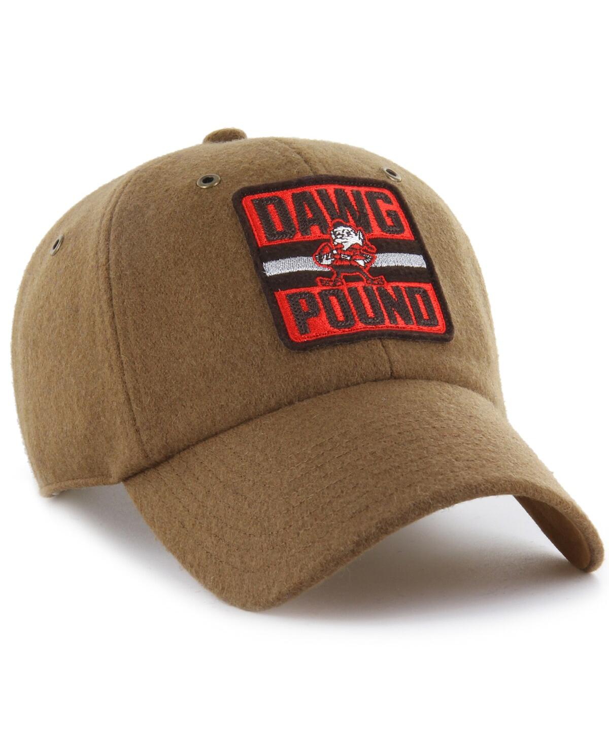 STONEY CLOVER LANE X '47 BRAND MEN'S AND WOMEN'S BROWN CLEVELAND BROWNS FIELD GOAL CLEAN UP ADJUSTABLE HAT 