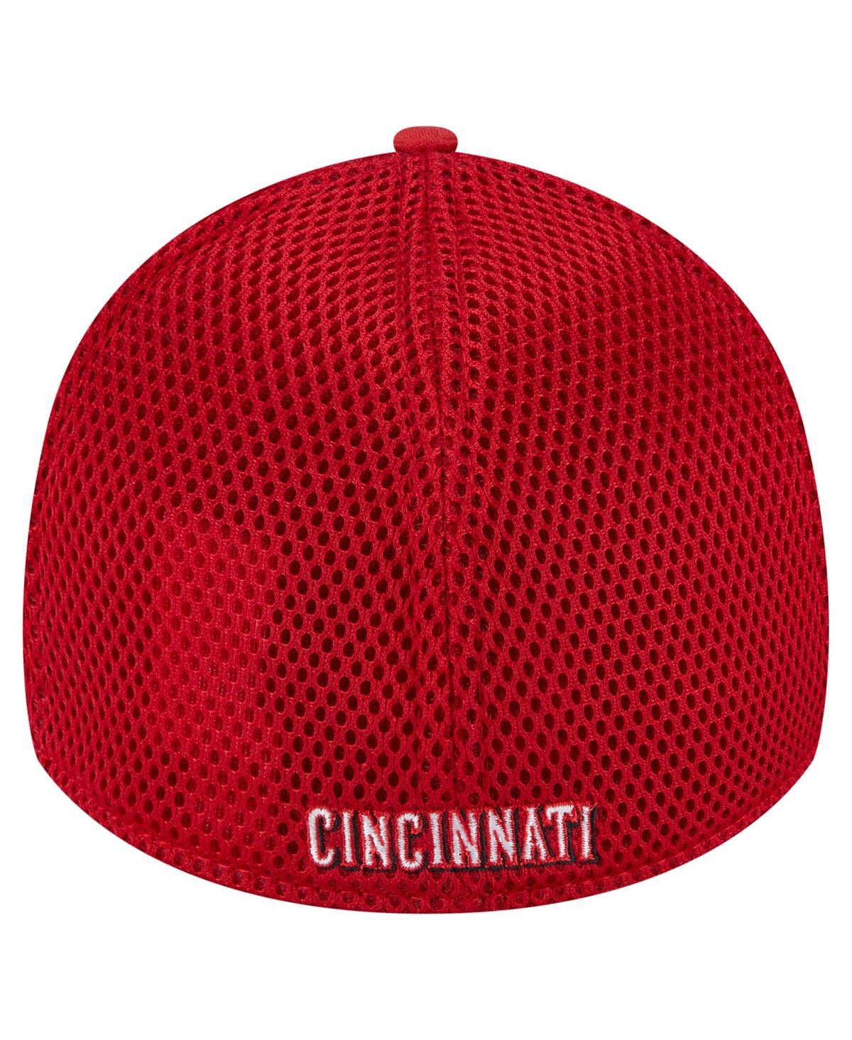 New Era Men's Red Cincinnati Reds Subtle Camo 39THIRTY Flex Hat