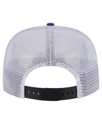 Men's Black/Purple Sacramento Kings Throwback Dye Golfer Snapback Hat