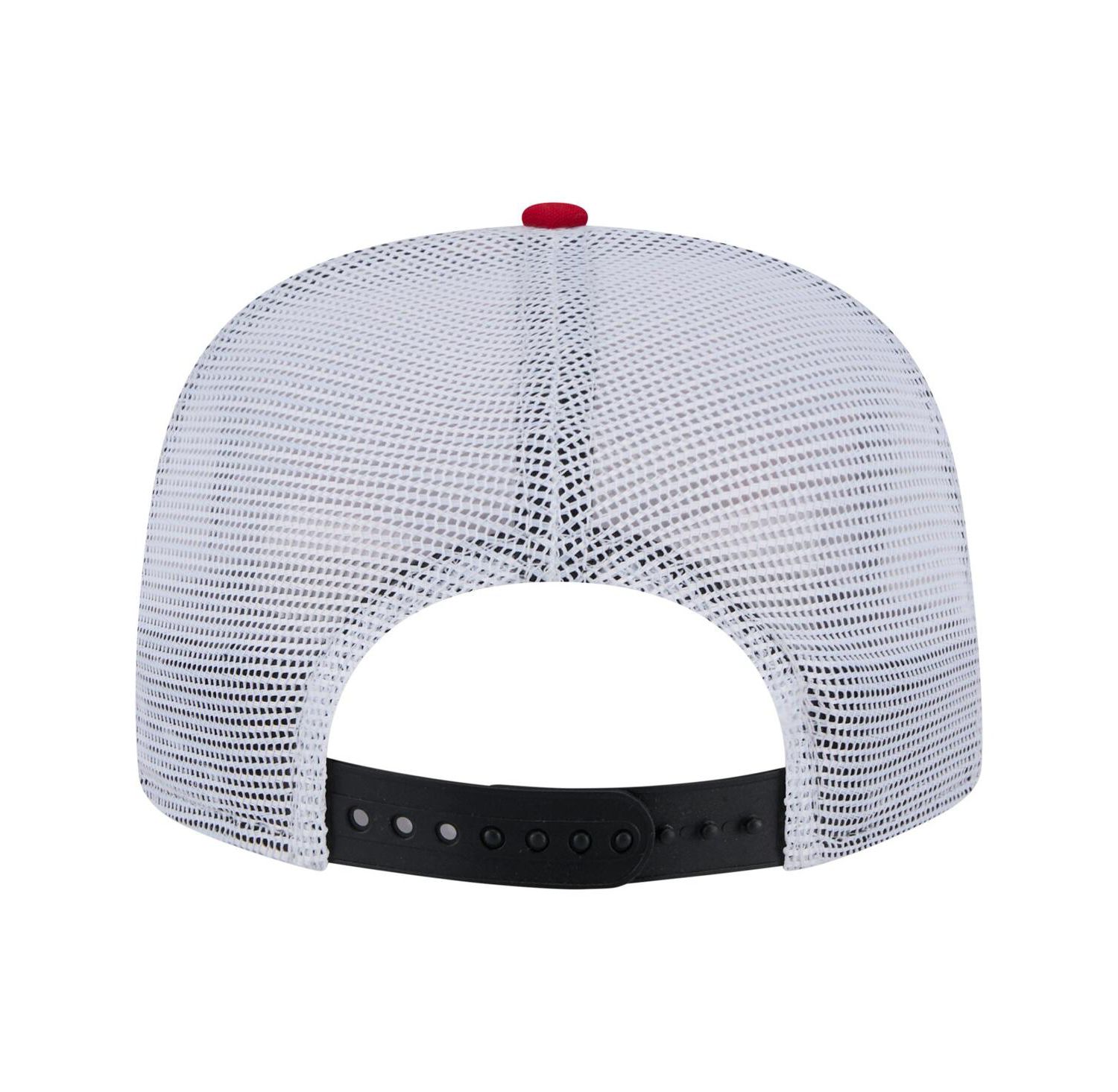 Men's Black/Red Detroit Red Wings Throwback V-Dye Adjustable Golfer Hat
