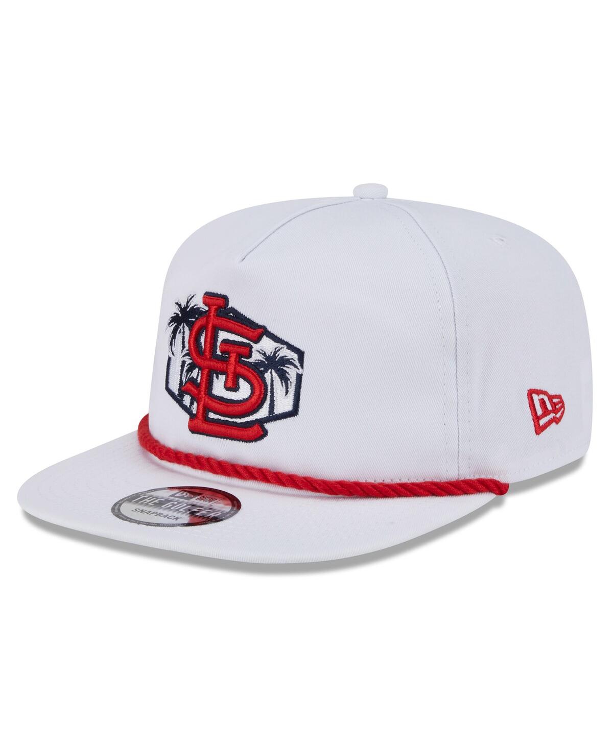 NEW ERA MEN'S WHITE ST. LOUIS CARDINALS 2025 SPRING TRAINING PALM GOLFER ADJUSTABLE HAT 