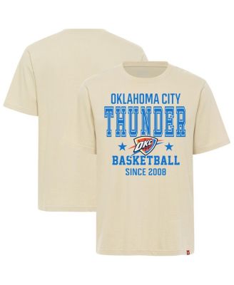 Sportiqe - Men's and Women's Cream Oklahoma City Thunder Duke Premium T-Shirt