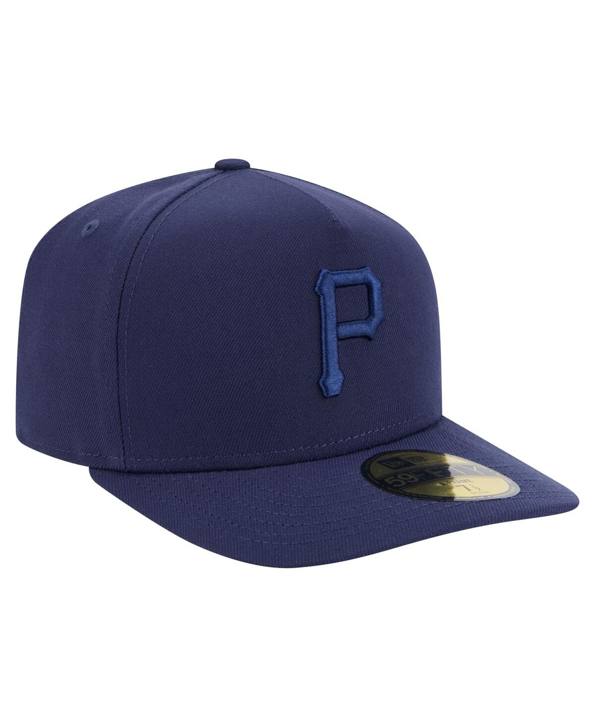 New Era Men's Navy Pittsburgh Pirates Color Pack A-frame 59fifty Fitted Hat