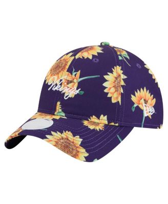 New Era - Women's Purple Minnesota Vikings Adventure Sunflower 9TWENTY Adjustable Hat