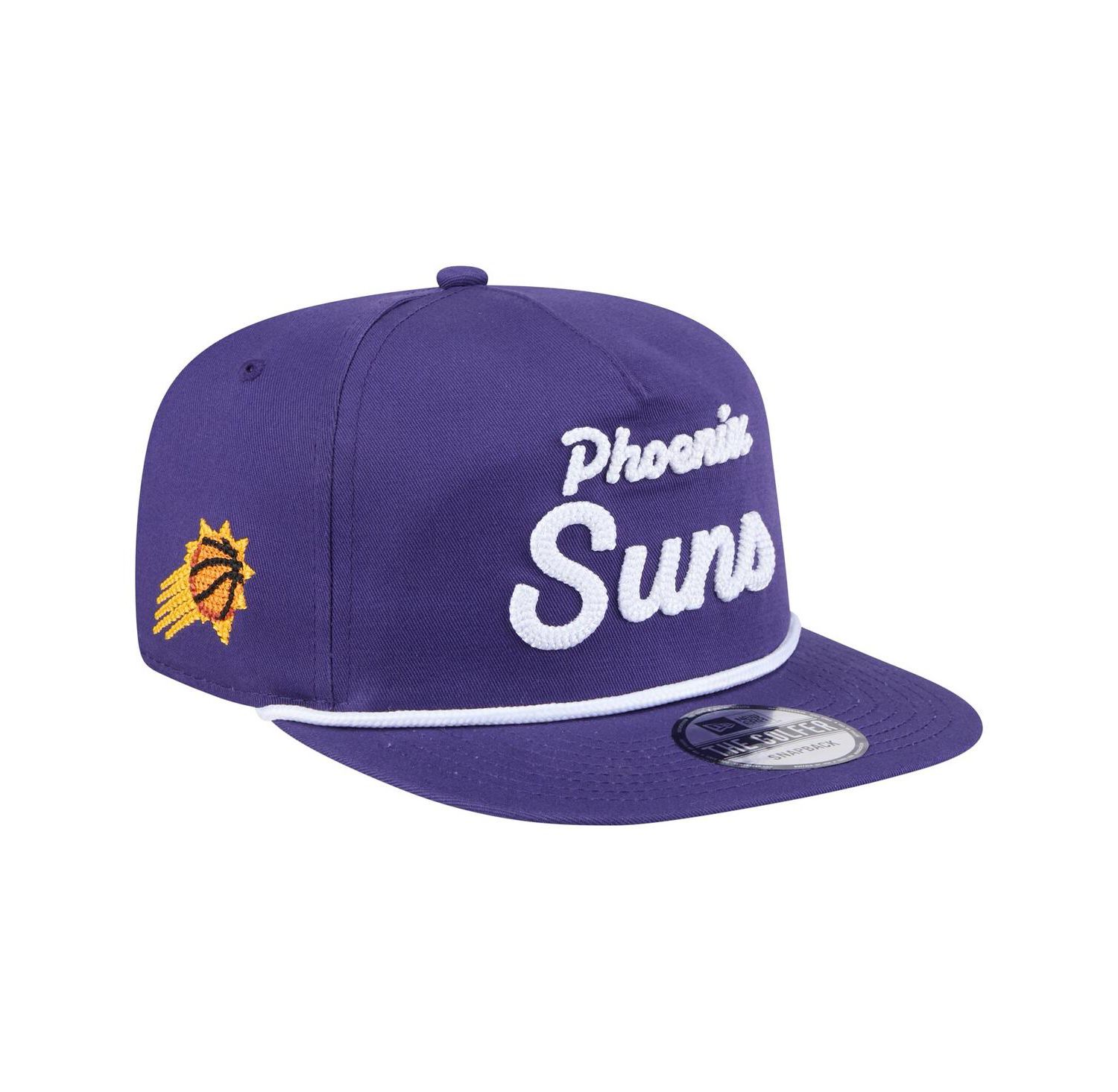 Men's Purple Phoenix Suns Team Text Golfer Snapback Hat