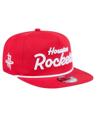 New Era - Men's Red Houston Rockets Team Text Golfer Snapback Hat