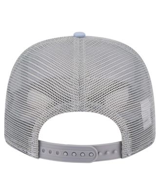 Men's Light Blue/Gray New York Knicks Adventure Aloha Pattern 9SEVENTY Stretch-Snap Hat