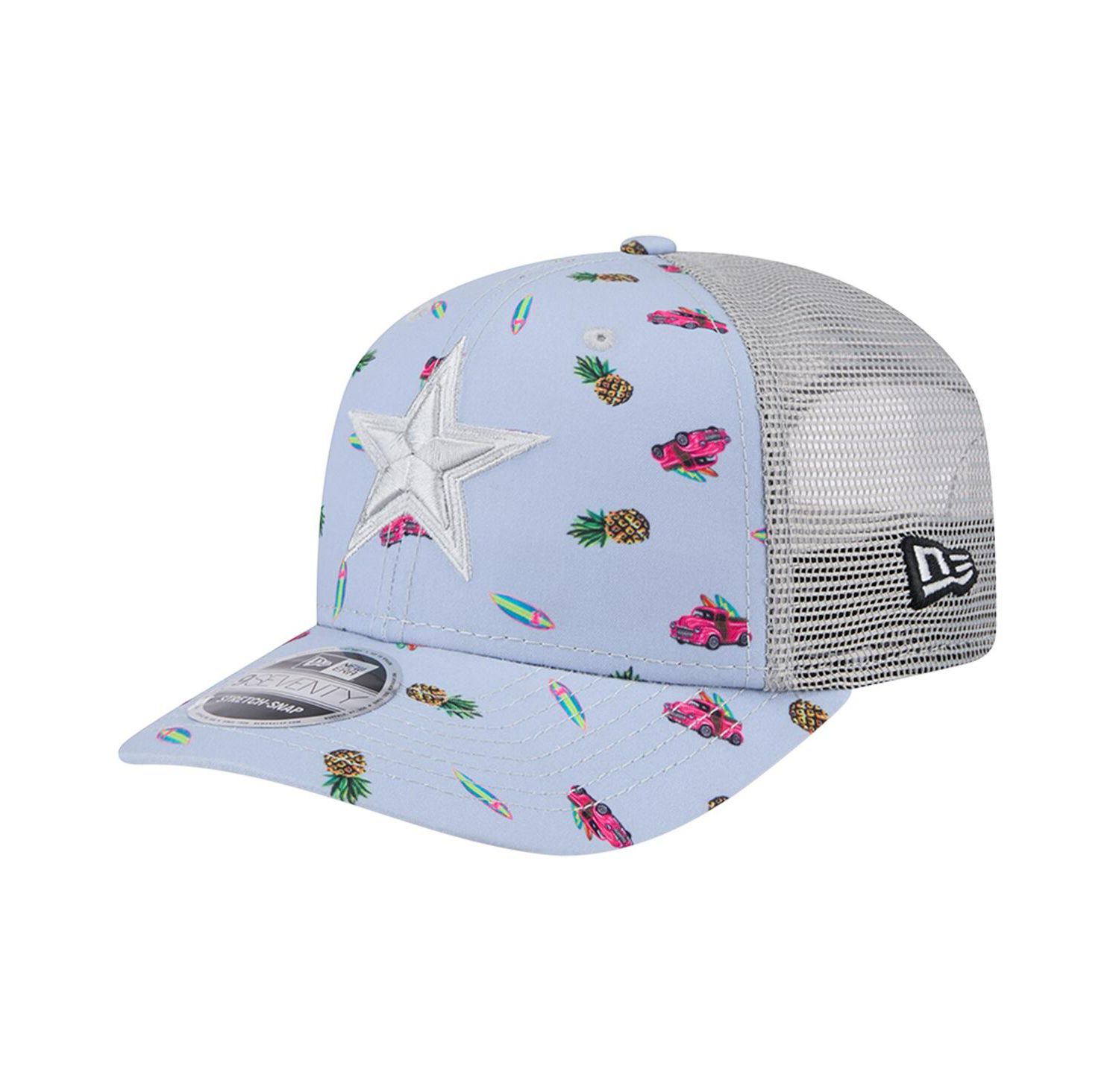 Men's Light Blue Dallas Cowboys Adventure Surfboard 9SEVENTY Adjustable Hat
