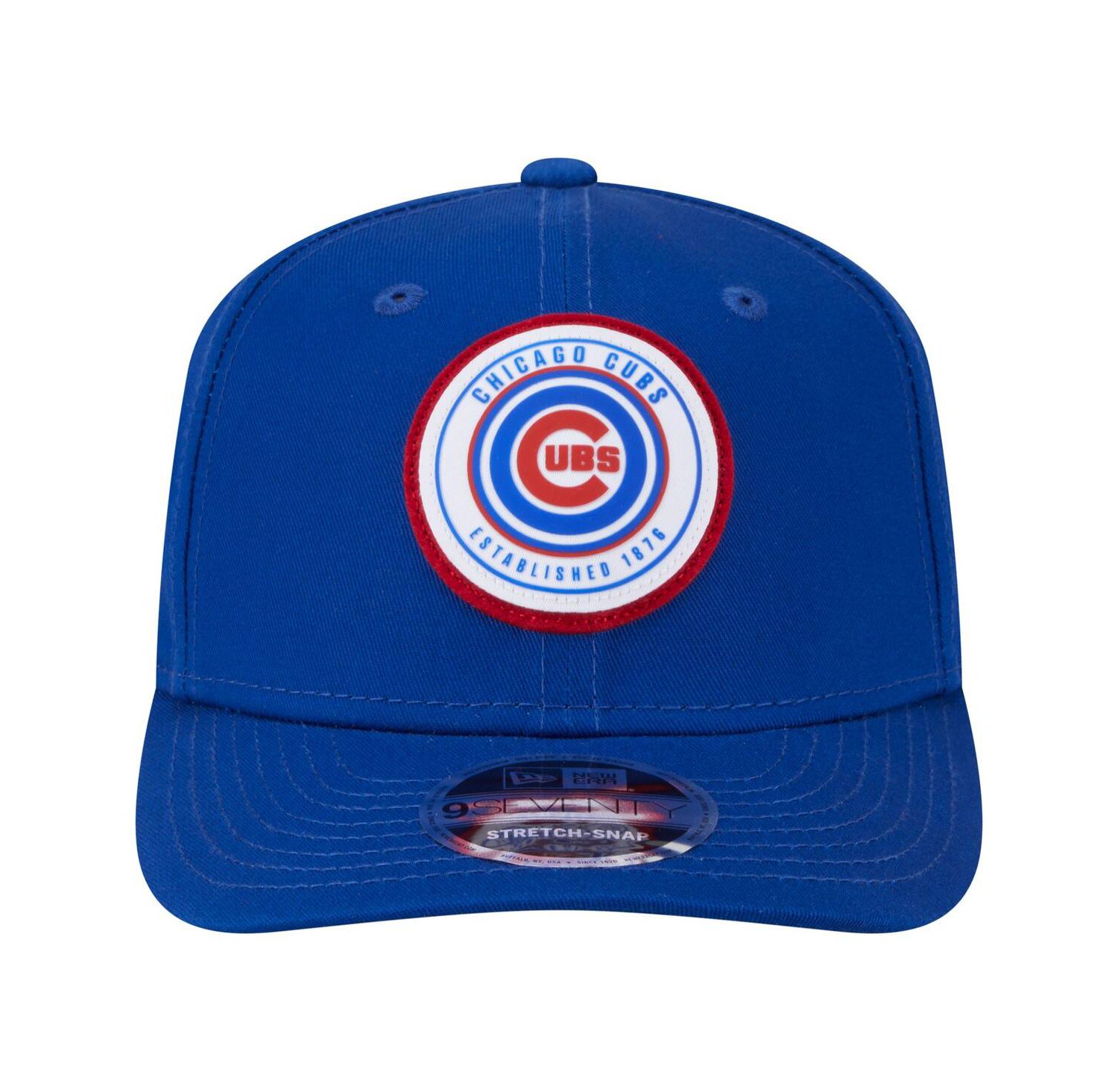 Men's Royal Chicago Cubs Circle Patch 9SEVENTY Stretch-Snap Hat