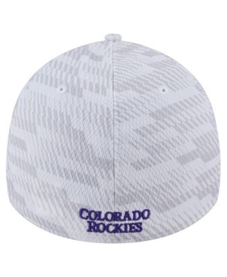 Men's&nbsp;White Colorado Rockies Graded 39THIRTY Flex Hat