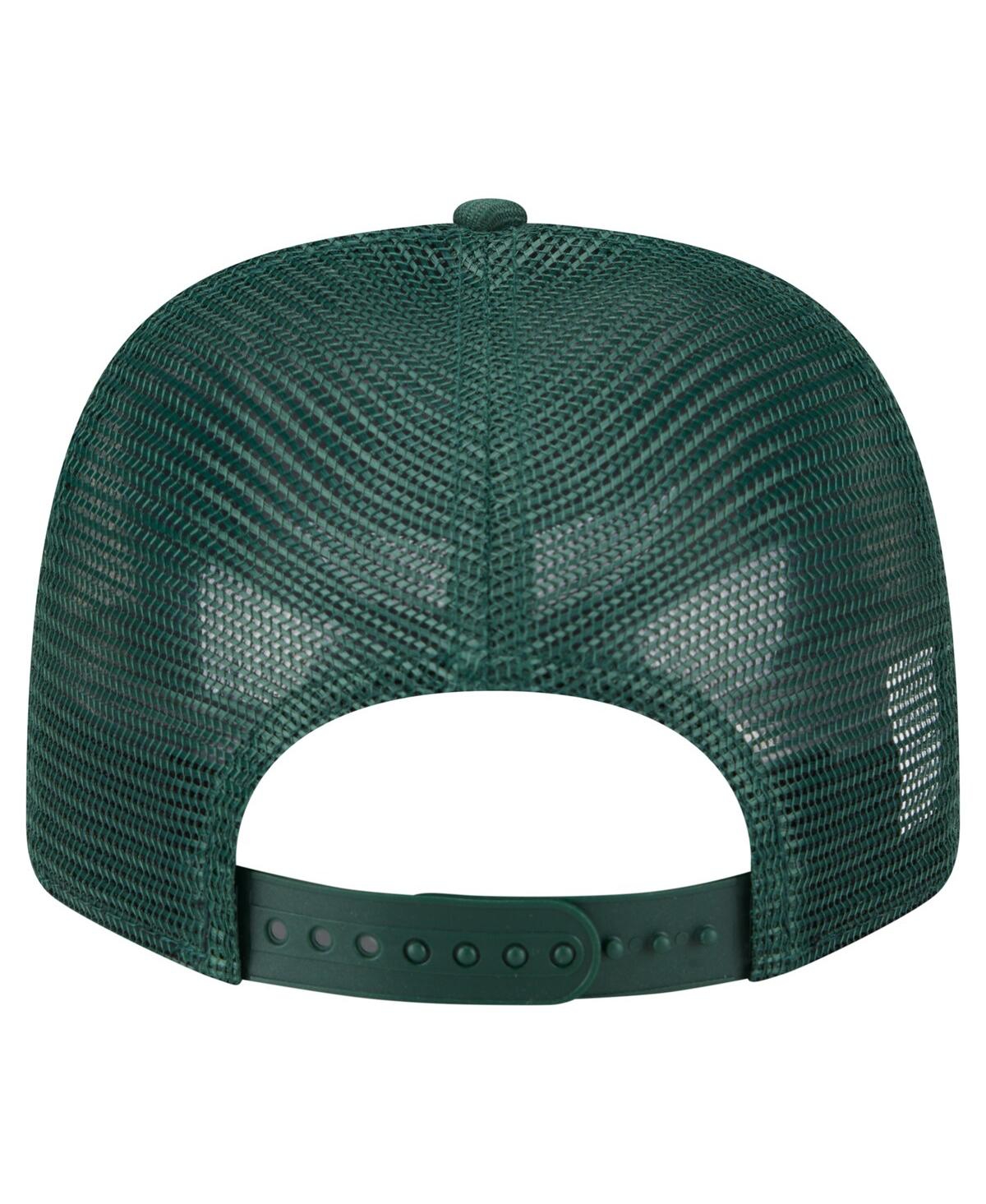 NEW ERA MEN'S GREEN GREEN BAY PACKERS MAIN TRUCKER 9SEVENTY STRETCH SNAP HAT 