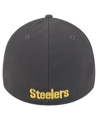 Men's Graphite Pittsburgh Steelers Main 39THIRTY Flex Hat
