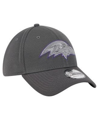 Men's Graphite Baltimore Ravens Main 39THIRTY Flex Hat