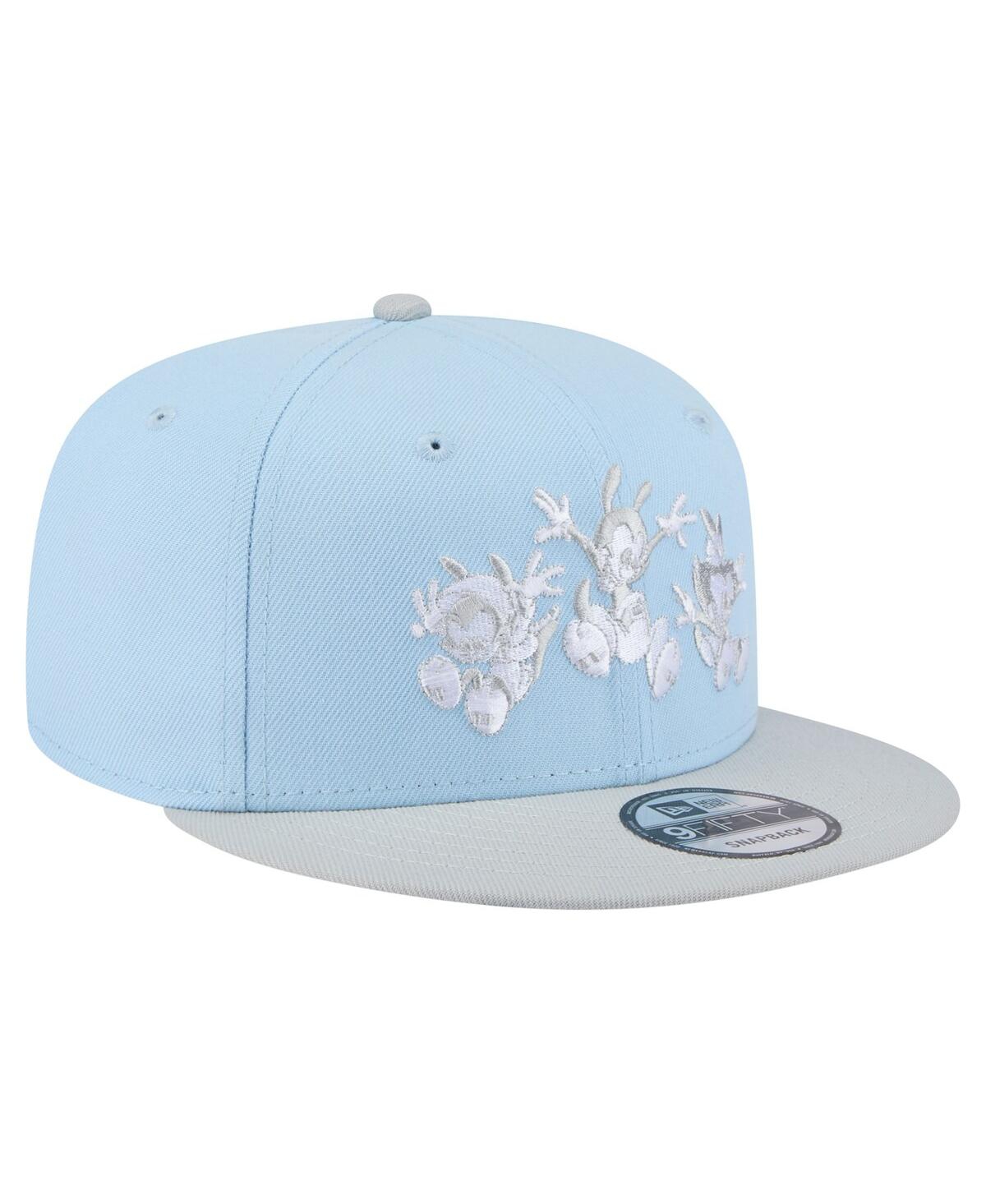 NEW ERA MEN'S LIGHT BLUE/GRAY ANIMANIACS TWO-TONE 9FIFTY SNAPBACK HAT 