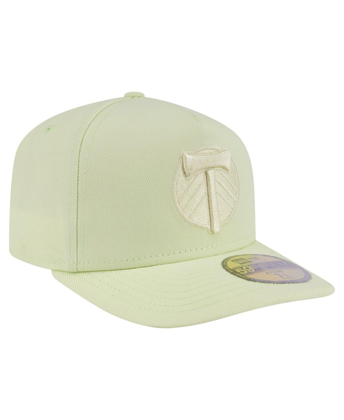 New Era Men's Green Portland Timbers Color Pack A-frame 59fifty Fitted Hat