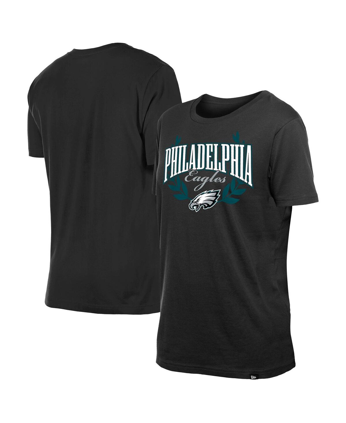 NEW ERA WOMEN'S BLACK PHILADELPHIA EAGLES 2025 NFL DRAFT T-SHIRT 