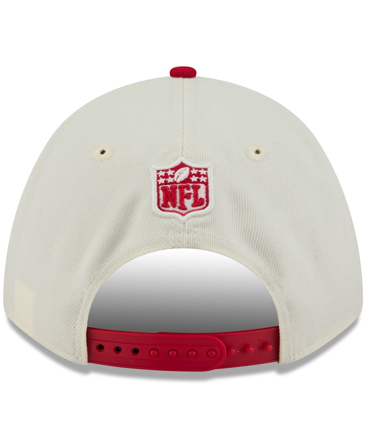 New Era Men's Cream/red Tampa Bay Buccaneers 2025 Nfl Draft 9forty A-frame M-crown Adjustable Hat