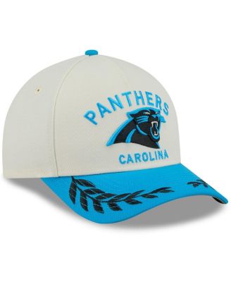 Men's Cream/Blue Carolina Panthers 2025 NFL Draft 9FORTY A-Frame M-Crown Adjustable Hat