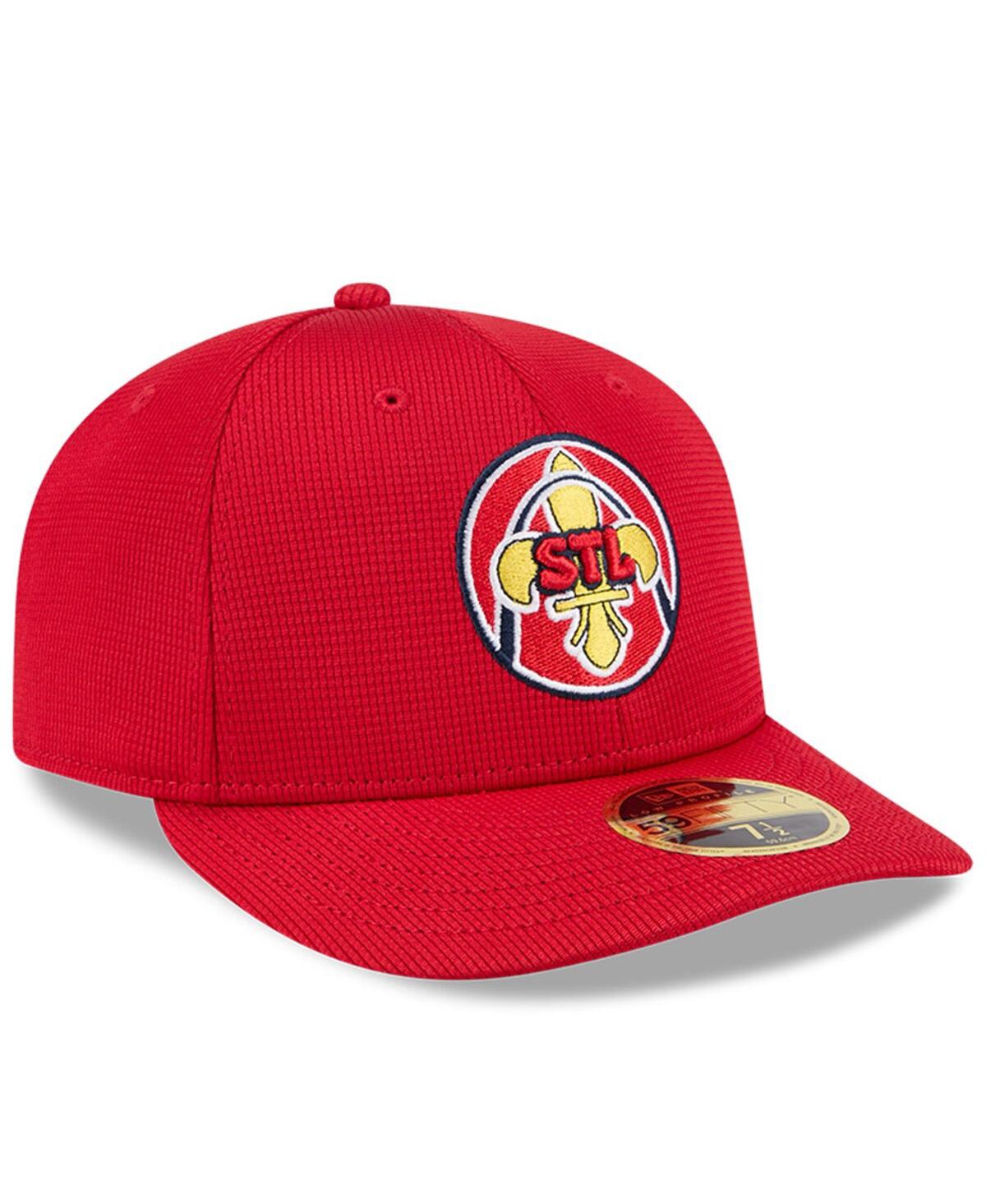 New Era Men's Red St. Louis Cardinals City Connect Batting Practice Low Profile 59fifty Fitted Hat