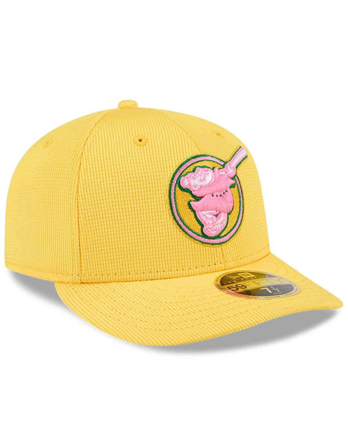 New Era Men's Yellow San Diego Padres City Connect Batting Practice Low Profile 59fifty Fitted Hat