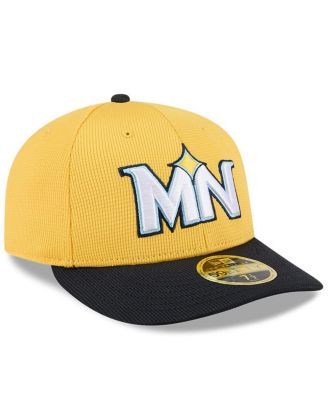 Men's Yellow/Black Minnesota Twins City Connect Batting Practice Low Profile 59FIFTY Fitted Hat