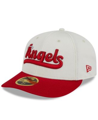 New Era - Men's Cream/Red Los Angeles Angels City Connect Batting Practice Low Profile 59FIFTY Fitted Hat