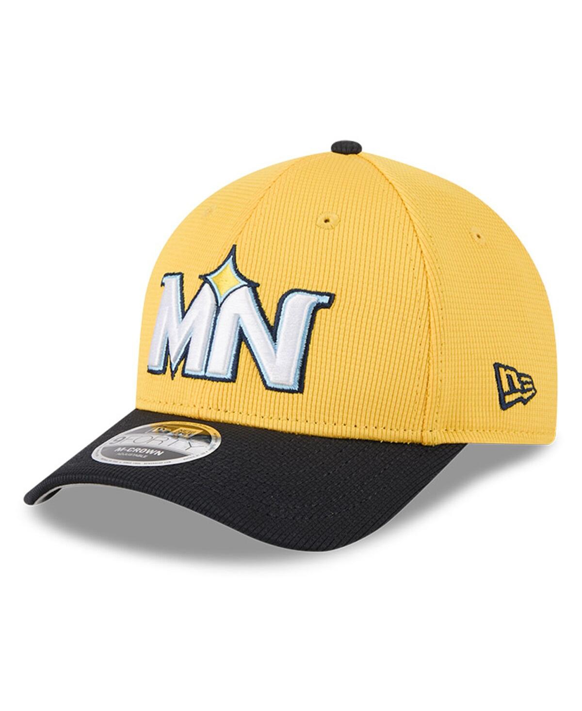 NEW ERA MEN'S YELLOW/BLACK MINNESOTA TWINS CITY CONNECT BATTING PRACTICE 9FORTY M-CROWN ADJUSTABLE HAT 