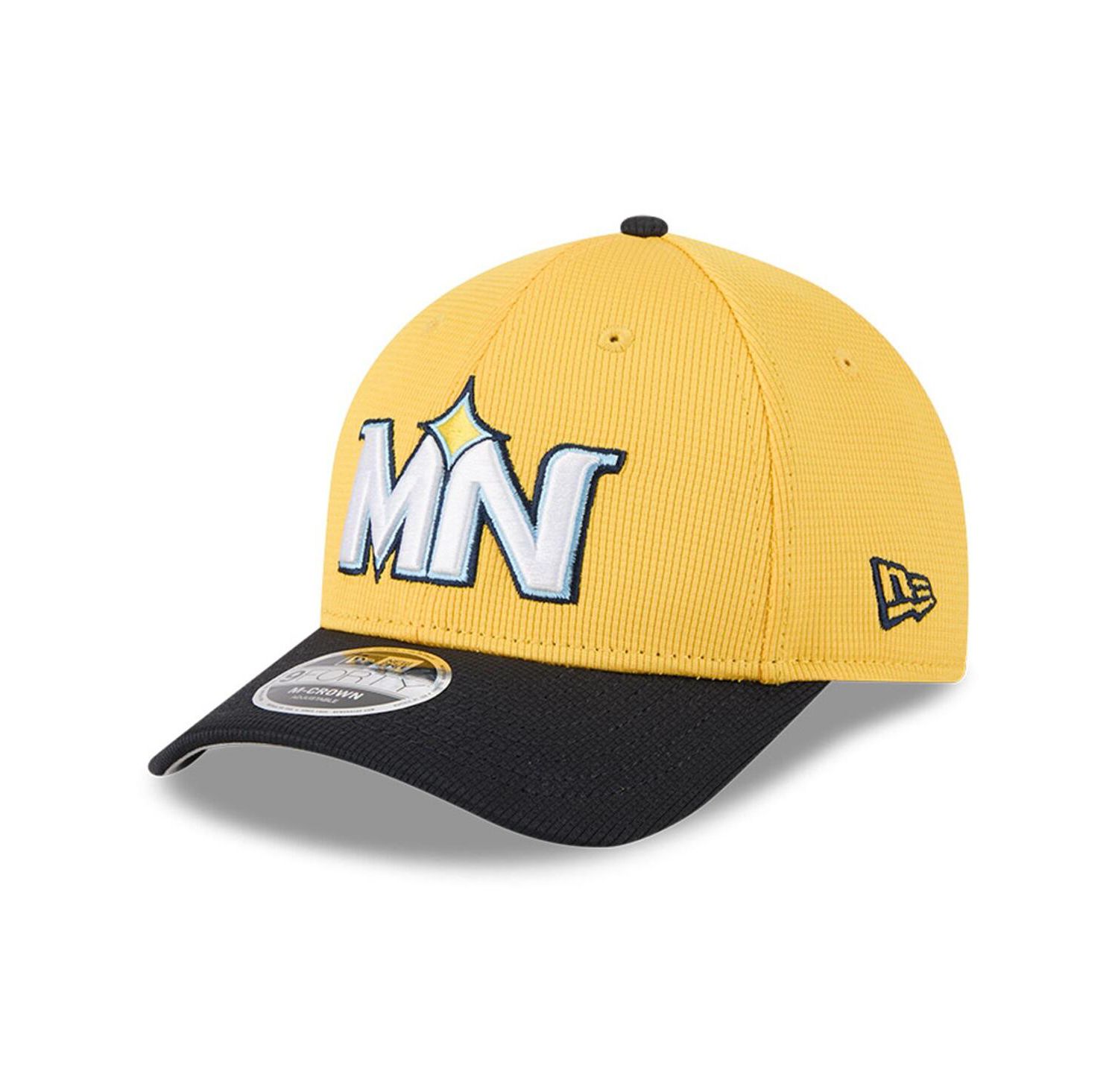 Men's Yellow/Black Minnesota Twins City Connect Batting Practice 9FORTY M-Crown Adjustable Hat