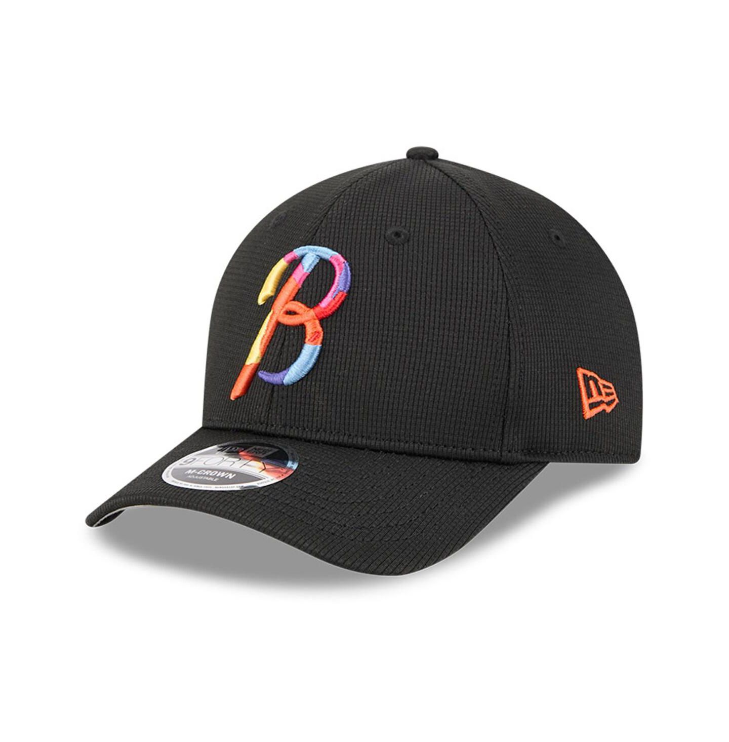 Мужская кепка New Era Black Baltimore Orioles City Connect Batting Practice 9FORTY M-Crown Adjustable Hat — фото 1