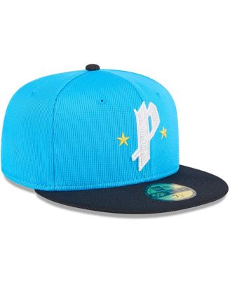 Men's Neptune Blue/Navy Philadelphia Phillies City Connect Batting Practice 59FIFTY Fitted Hat