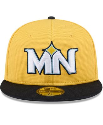 Men's Yellow/Black Minnesota Twins City Connect Batting Practice 59FIFTY Fitted Hat