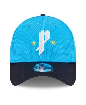 Men's Neptune Blue/Navy Philadelphia Phillies City Connect Batting Practice 39THIRTY Flex Hat