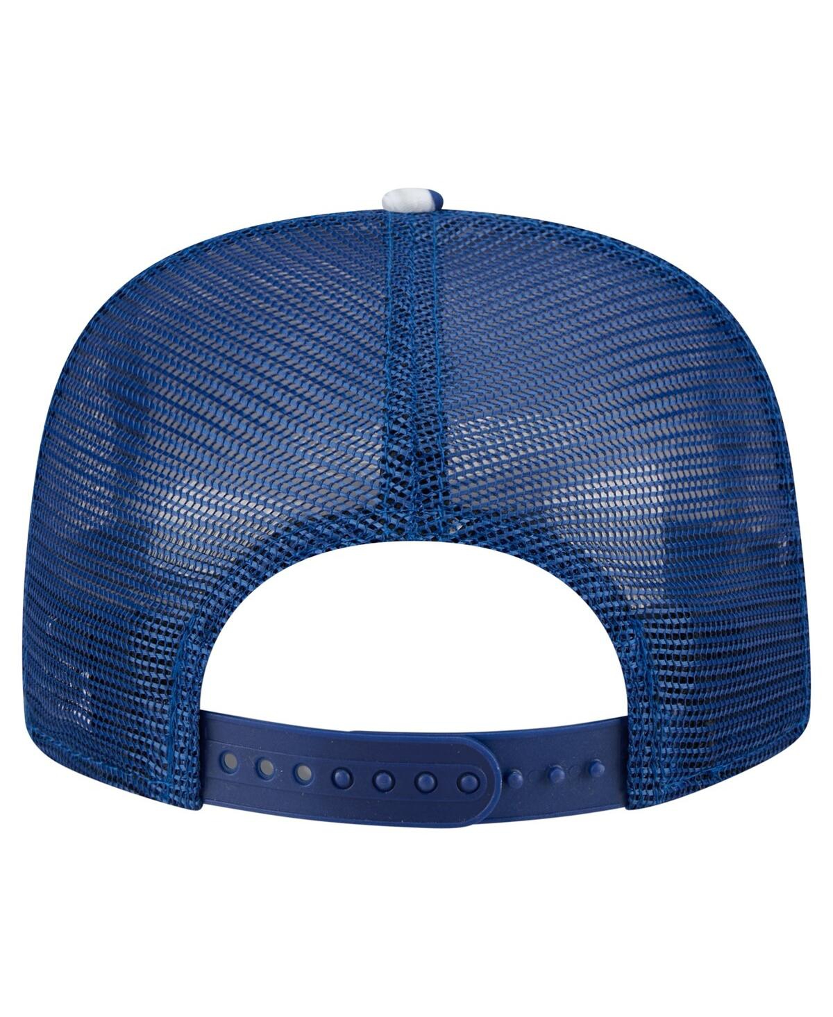 NEW ERA MEN'S ROYAL INDIANAPOLIS COLTS ADVENTURE PATTERN GOLFER SNAPBACK HAT 