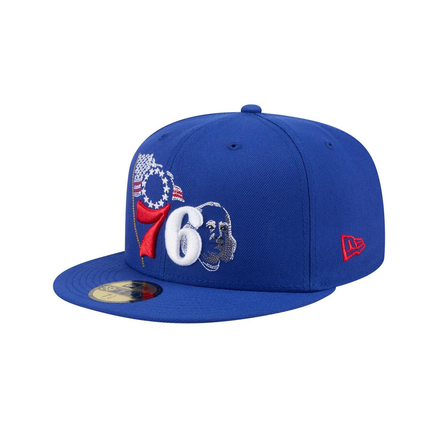 Men's Royal Philadelphia 76ers State Stitch 59FIFTY Fitted Hat