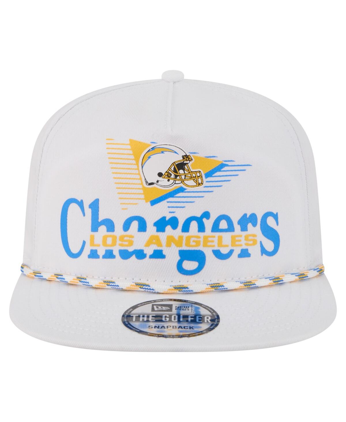 New Era Men's White Los Angeles Chargers Collide Golfer Snapback Hat