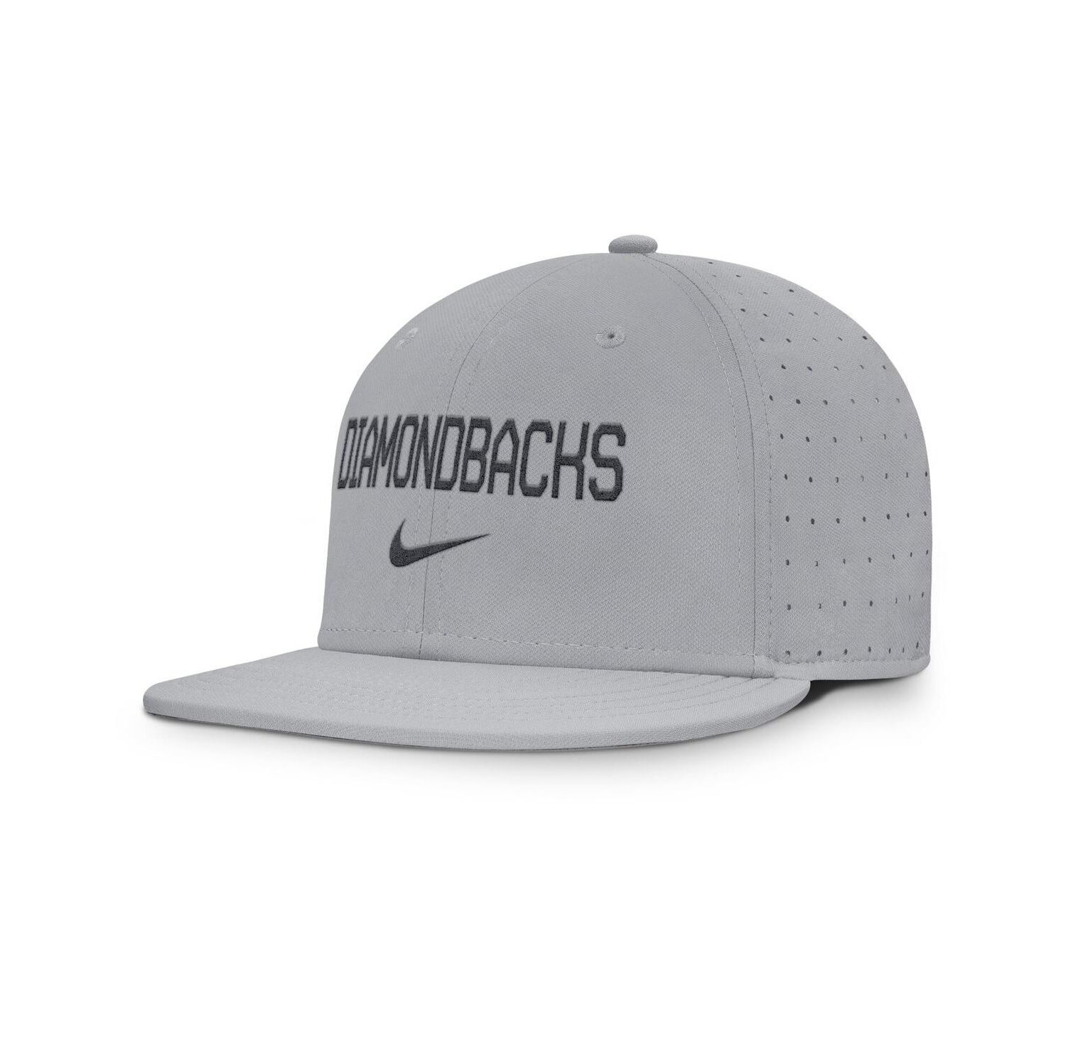 Men's Gray Arizona Diamondbacks True Performance Fitted Hat