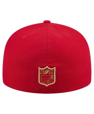 Men's Scarlet San Francisco 49ers State Stitch 59FIFTY Fitted Hat