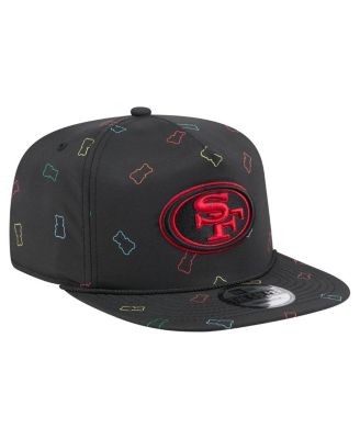 Men's Black San Francisco 49ers Gummy Golfer Snapback Hat