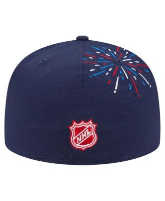 Men's Navy New Jersey Devils Americana Fireworks 59FIFTY Fitted Hat