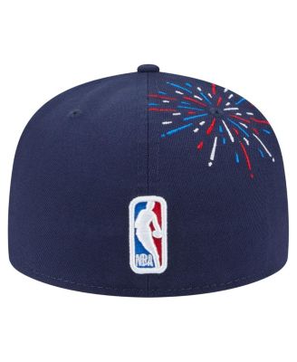 Men's Navy Chicago Bulls Americana Fireworks 59FIFTY Fitted Hat