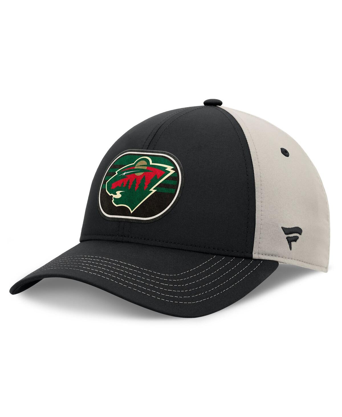 Fanatics Men's Black/gray Minnesota Wild 2025 Stanley Cup Playoffs Locker Room Trucker Adjustable Hat