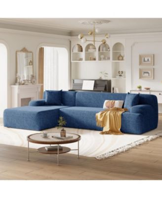 Modern Large L-Shape Modular Sectional Sofa for Living Room, Bedroom, Salon, 2 Piece Free Combination, Simplified Style
