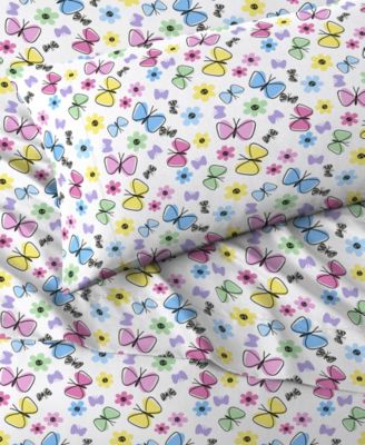 Sweet Butterfly 3-Pc. Sheet Set, Twin