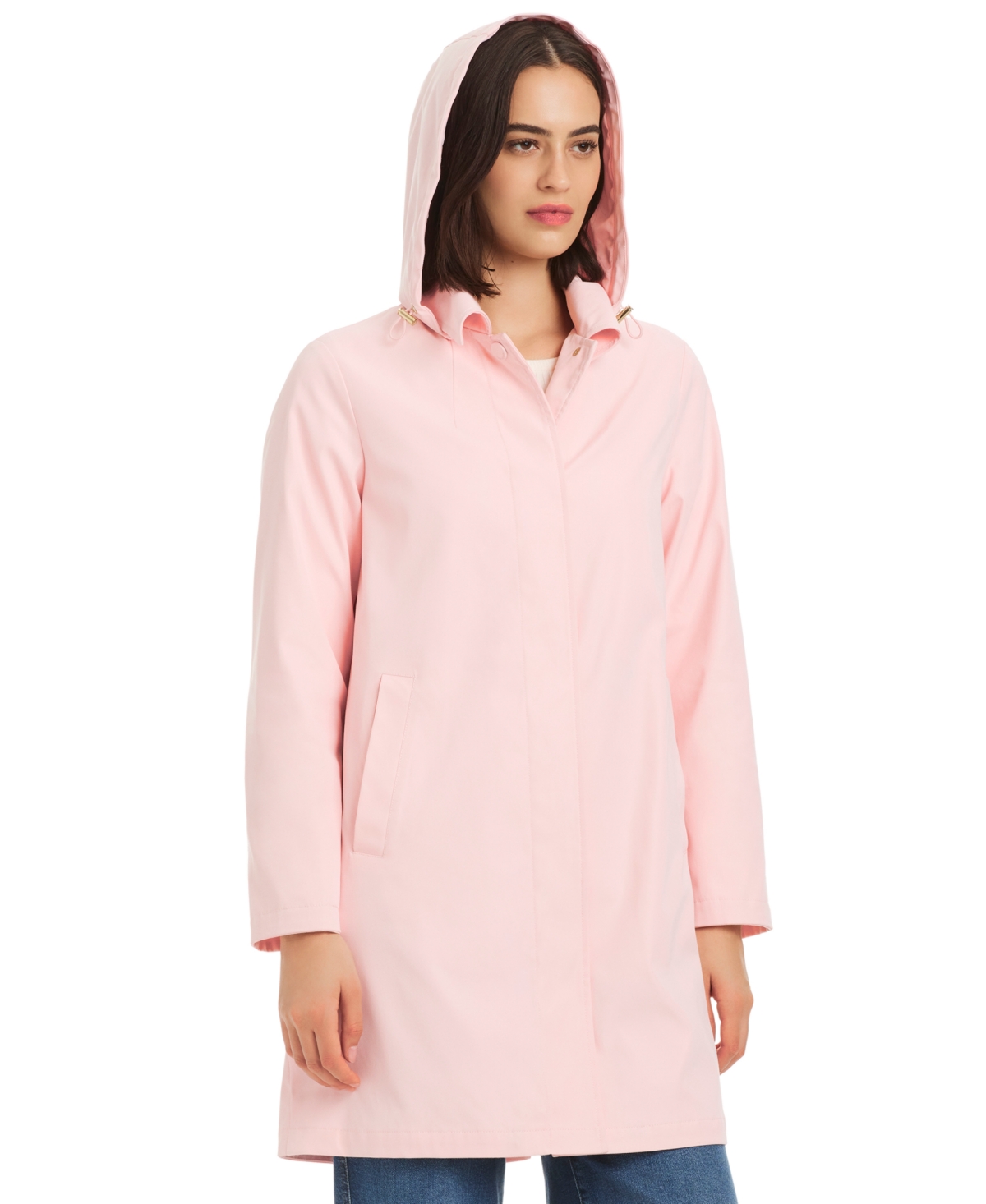 Kate Spade New York Short Rain Coat In Pink