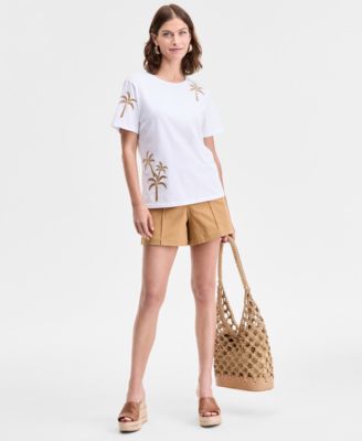 Women's Palm Cotton Graphic T-Shirt