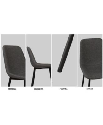 Dining Table & 4 Suede Chairs - Modern Set